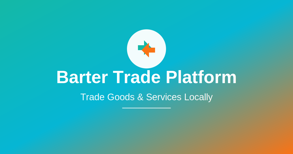 TradeHub - Community Barter & Trade Platform